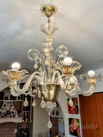 Lampadario Murano 6 luci