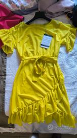 abito giallo patrizia pepe in lino