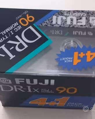 FUJI DR-Ix 90 nastro audiocassetta 5 pezzi NUOVI