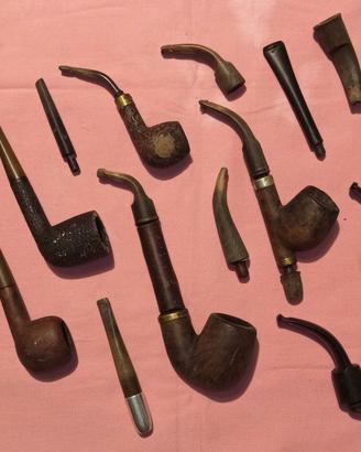 collezione pipe da fumo e bocchini vintage 