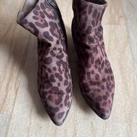 Stivaletti leopardati con cerniera