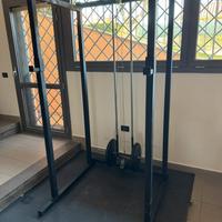 Palestra completa Rack T bar pesi, parallele