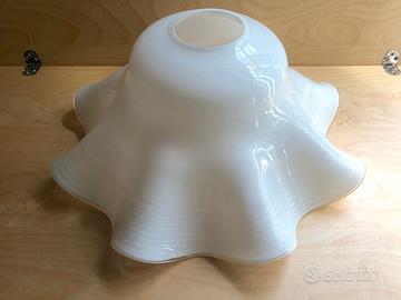 Plafoniera anni 80 in vetro coll