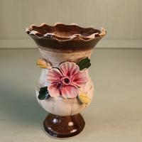 Vaso Capodimonte motivi floreali anni 50