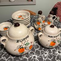 Set da cucina in ceramica vintage