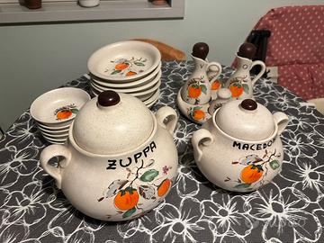 Set da cucina in ceramica vintage