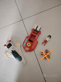 Playmobil motoscafo e navicella spaziale 