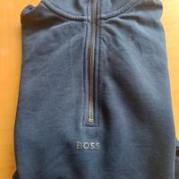 Felpa Hugo Boss blu con zip 💯