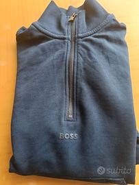 Felpa Hugo Boss blu con zip 💯