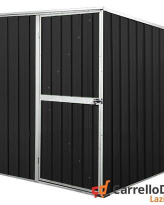 Box da giardino lamiera 175x185cm nero