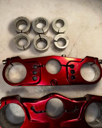 Piastre Andreani Motard honda Crf  più kit riser