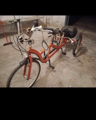 Bici tandem 3 ruote da ristrutturare 