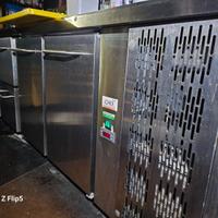 Bancone frigo in acciaio