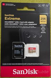 Sandisk extreme microsd xc 256gb nuova