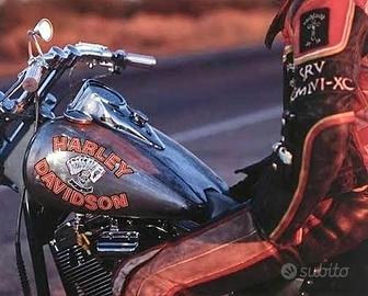 Harley davidson marlboro man decal fxr black death