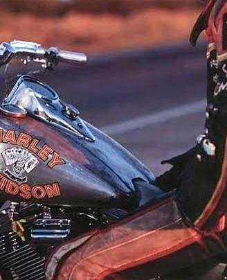 Harley davidson marlboro man decal fxr black death