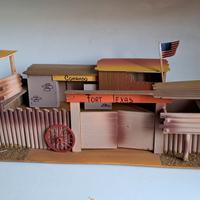 Fruttino western, vintage, con soldatini