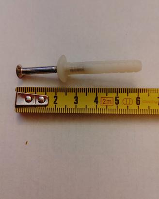 96 tasselli da 6mm con vite 