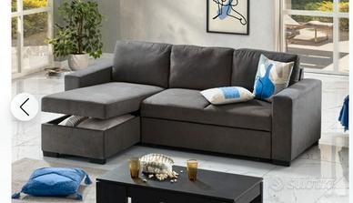 Divano letto angolare con penisola