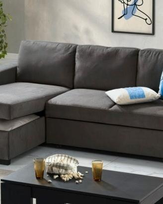 Divano letto angolare con penisola