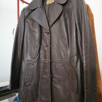giubbotto lungo in pelle uomo