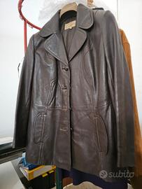 giubbotto lungo in pelle uomo