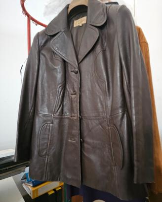 giubbotto lungo in pelle uomo