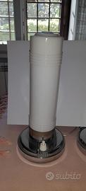 coppia di lampade milk glass art deco - rara-