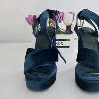 Sandali con tacco e plateau 36