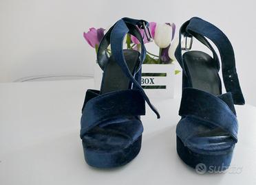 Sandali con tacco e plateau 36