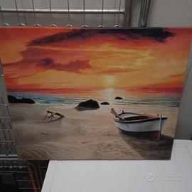Quadro decorativo tramonto sul mare – 60x50 cm