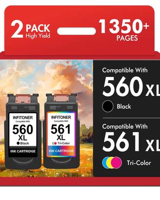 560 XL Cartucce per Canon Pixma