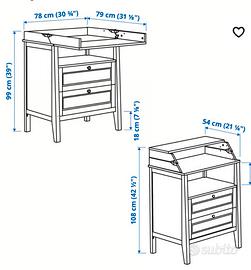 mobile cassettiera fasciatoio ikea