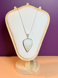 Ciondolo in Selenite naturale