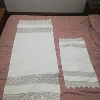 Set 2 Asciugamani Viso E Ospite Cotone Anni 70