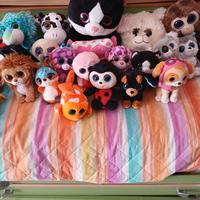 peluche con occhi brillantinati 