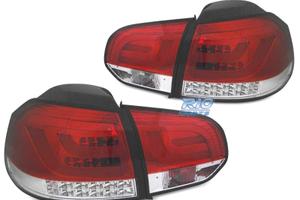 FANALI VOLKSWAGEN VW GOLF 6 08-12 BAR LED ROSSO CR