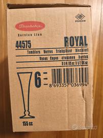 Bicchieri Pasabahce ROYAL – Set 6 pz – NUOVI