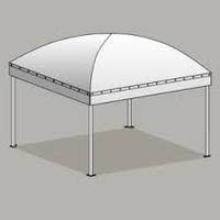 Gazebo 3x3 in acciaio zincato con tetto in pvc