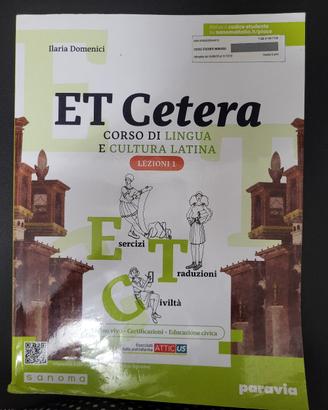 Et Cetera Corso di lingua e cultura latina Paravia