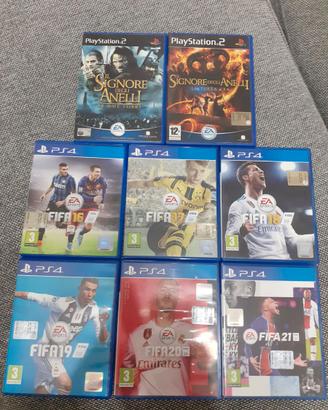 Il Signore degli anelli Ps2 e FIFA Ps4 originali