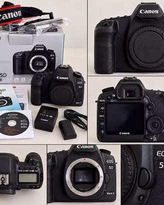 Canon 5D MK II - SOLO 15.100 scatti + BG E6 + Tel.