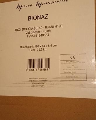 Box doccia Mammoliti vetro fumé nuovo