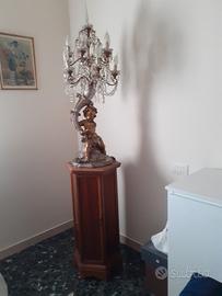 lampada con mobilino anni '50-'60