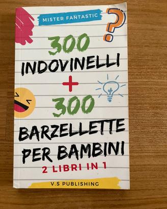 Libro 300 indovinelli + 300 barzellette