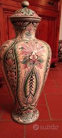 Vaso maiolica  dipinto a mano