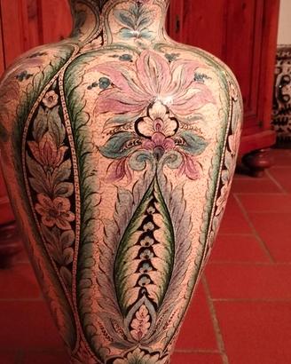 Vaso maiolica  dipinto a mano