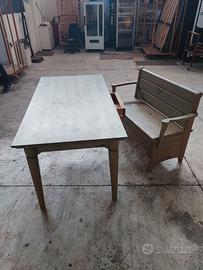 TAVOLO E PANCA MINACCIOLO