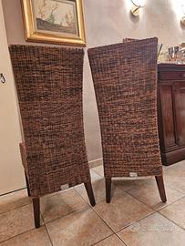 sedie in Rattan marca Bizzotto