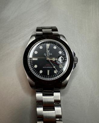 orologio alpha acciaio inox